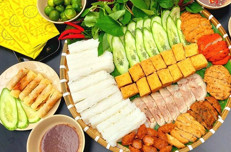 Enjoy Hanoi’s savory dish with tangy shrimp paste